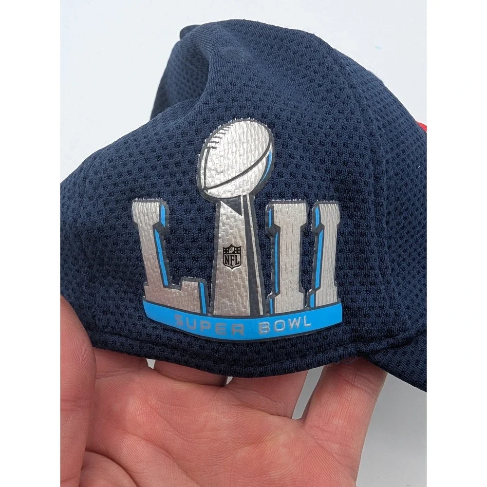 New Era 39Thirty New‎ England Patriots Super Bowl LIII Dark Blue Hat Size S-M
